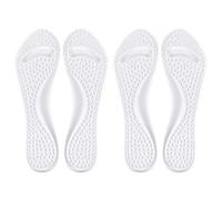 Shoe Pad Massage Foot Pad Silicone Transparent 3/4 Shake Proof for High Heels and Long Walking Women 2 Pairs 8.3in Length