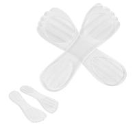Shoe Pad Silicone Massage Anti Shock Foot Pad 3/4 Length Transparent Comfortable for Women High Heels Walking Shopping 2 Pairs 8.2in Length