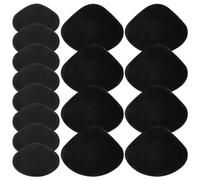Shoe Patches for Holes 16Pcs 2 Size Black Self-Adhesive Patches Waterproof Adhesive Abrasion-Resistant Microfiber Leather Patch for Sneakers Shoes