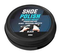 Shoe Polish - Premium Leather Polish - Available as Black shoe polish, Brown shoe polish & neutral shoe polish - Contains Carnauba Wax - Condition, Shine & Restore Your Boots (Black, Pack of 1)