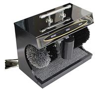 Shoe Polisher for Home, Fully Automatic Induction Sensor Leather Shoe Polisher for Commercial Hotel in Hotel Lobby, 3 Colors 220V 50Hz, Black