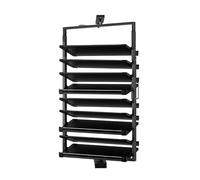 Shoe Rack, 360-Degree Rotating, Double-Sided Display Cabinet, Space-Saving Alloy Steel Organizer for Home and Closet Storage