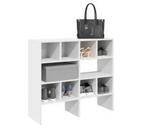 (white, 2 pcs) vidaXL Shoe Racks 2 pcs Stackable Brown Oak 89.5x30x40 cm shoe storage rack