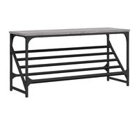 Shoe Rack Cabinet Storage Shelf Grey Sonoma Engineered Wood vidaXL