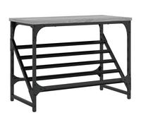 Shoe Rack Cabinet Storage Shelf Grey Sonoma Engineered Wood vidaXL