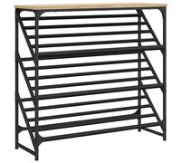 Shoe Rack Cabinet Storage Shelf Sonoma Oak Engineered Wood vidaXL