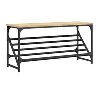 Shoe Rack Cabinet Storage Shelf Sonoma Oak Engineered Wood vidaXL