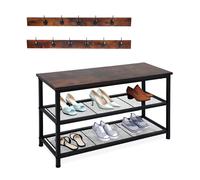 Shoe rack Coat stand Clothes rack Coat panel with coat stand set