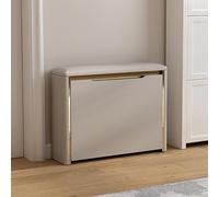 Shoe Rack Entryway Shoe Cabinet Bench With Storage, Wooden Shoe Storage Shelf With Flip Drawer, Shoe Organizer Bench Seat With Padded Seat For Hallway, Living Room, Porch Entrance(Khaki,70x24x47.5cm)