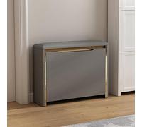 Shoe Rack Entryway Shoe Cabinet Bench With Storage, Wooden Shoe Storage Shelf With Flip Drawer, Shoe Organizer Bench Seat With Padded Seat For Hallway, Living Room, Porch Entrance