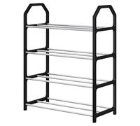 Shoe Rack - Expandable Shoe Rack | Organizer Storage Rack | Heavy Duty Space Saving with Large Capacity - Multi-Tier Shoe Rack for Home Entryway, Closet, Bedroom, Black/White, Consulte la descripción