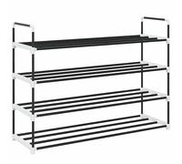 Shoe Racks & Organisers Rack 7 Shelves Metal Plastic Black Metal + plastic 4 91