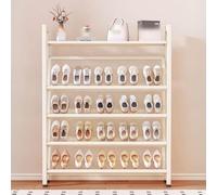 Shoe Rack, Modern Slim Metal Storage Organizer, 3-6 Tier, Thin Shelf, Slanted Mesh Shelves, Doorway Hallway Storage,Durable Design