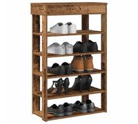 Shoe Rack Old Wood 60x30x98 cm Engineered Wood Slim Hall Storage SlimTop