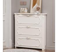 Shoe Rack Organizer - Slim Freestanding Shoe Storage Cabinet with 3 Flip Drawers, Perfect for Small Spaces, Entryways, Living Rooms, and Bedrooms (42.5"x39.4"x6.7")