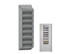 Shoe Rack Over the Door - 8 Tier Shoe Rack, Shoe Organizer for Closets with Large Deep Pockets | For Wall Door Dorm Camper Van Boots Socks