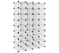 (transparent, 93 x 36.5 x 140 cm) vidaXL Shoe Rack PP Home Organiser Storage Shelf Black/Transparent Multi Sizes