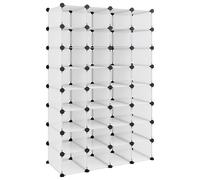 Shoe Rack PP Home Organiser Storage Shelf Black/Transparent Multi Sizes vidaXL