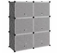 Shoe Rack PP Home Organiser Storage Shelf Black/Transparent Multi Sizes vidaXL