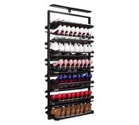 Shoe Rack,Pull Out Shoe Rack Rotating Stackable Pull-Out Storage Cabinet Vertical Shelf Organizer Adjustable，Adjustable Pull-Out Shoe Rack Organizer, 6 Tier Stackable Design with Retractable