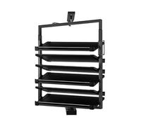 Shoe Rack, Rotating Adjustable 12-Tier Double-Sided Cabinet with Pull-Out Design for Easy Footwear Organization, Space-Saving Storage Solution