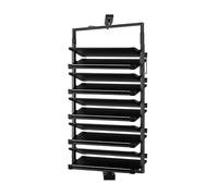 Shoe Rack, Rotating Adjustable 12-Tier Double-Sided Cabinet with Pull-Out Design for Easy Footwear Organization, Space-Saving Storage Solution