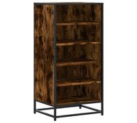 (smoked oak, 8 pcs) vidaXL Shoe Rack Sonoma Oak 48x38x97.5 cm Engineered Wood shoe storage