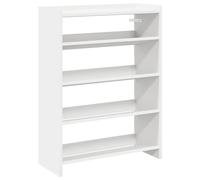 (smoked oak, 81 cm/ 60 cm) vidaXL Shoe Rack Shoe Cabinet Shoe Storage Shelf Hall Cupboard Engineered Wood