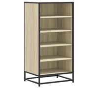 vidaXL Shoe Rack Sonoma Oak 48x38x97.5 cm Engineered Wood