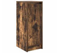 vidaXL Shoe Cabinet Smoked Oak 29.5x34x76 cm Engineered Wood