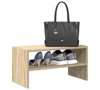 Shoe rack Sonoma oak 60x30x30.5cm Engineered wood Stackable Entryway for hallway