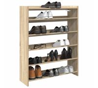 Shoe Rack Sonoma Oak 80x25x100 cm Engineered Wood Slim Hallway Shelf StorageUnit