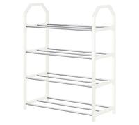 Shoe Rack - Spacious 4 Tier Shoe Rack | Practical Shoe Organizer Storage | Durablle Shoe Storage Shelf for Neatly Arranging and Decluttering Your Footwear Collection