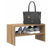 Shoe Rack Stackable Artisan Oak 60x30x30.5 cm Engineered Wood Storage Organizer