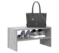 Shoe Rack Stackable Grey Sonoma 60x30x30.5 cm Engineered Wood Storage Unit Entry
