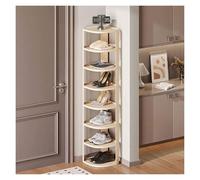 Shoe Rack Storage Organizer, Rotating Vertical Display Tower for Shoes and Handbags, Lazy Susan Design for Closet Organization, Space-Saving Shoe Cabinet (87cm)
