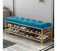 Shoe Rack Upholstered Storage Bench, Large Capacity Modern Design for Hallway Accent