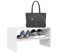 Shoe rack White Engineered Wood 60x30x30.5cm Stackable Slim Entryway Organizers