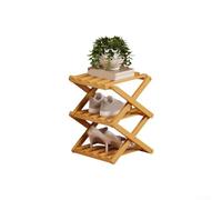 Shoe Rack with Modular Interlocking System for Custom Height Options Between 2 and 9 Tiers Without Tools (3 Layers Yellow)