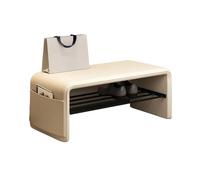 Shoe Ranch with Cush Seat Padded Upholstered Sto nizer Heavy-Du Shoe Shelf Holds 500 Lbs Slish Entryway Fur (Color2 100x35x40cm)