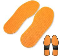 Shoe Repair Kit Full Soles Rubber Replacemen 1 Pair 12.7in Long 4.9in Wide DIY Stick On Heel Palm Repairsoles Stickonsoles Noise Reduction Shoe Bottom Non Slip for Mostshoes