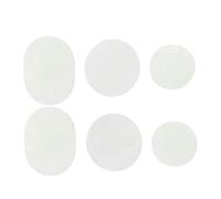 Shoe Repair Patches for Toe Holes & Heels - 6-Piece Set | Waterproof self-adhesive sneaker repair inserts, polyester heel protector pads for boots and sneakers, black & white