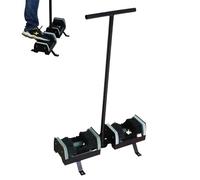 Shoe Scraper Brush - Effective Mud Remover Tool with Handle for Cleaning Boots, Dust & Snow from Soles, Metal Paint Shell for Front Door Entrance, Farmhouse Garden Outdoor