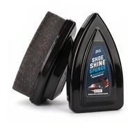 Shoe Shine Sponge - Suitable For All Leathers & Colours - Natural Conditioner and Restorer - Protects & Cleans & Nourishes Shoes, Sofas, Bags, Car Seats & Furniture (Neutral/Natural, Pack of 3)