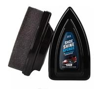Shoe Shine Sponge - Suitable For All Leathers & Colours - Natural Conditioner and Restorer - Protects & Cleans & Nourishes Shoes, Sofas, Bags, Car Seats & Furniture (Neutral/Natural, Pack of 2)