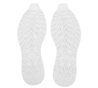Shoe Sole Replacement 1 Pair Tendon Rubber Anti Slip Cuttable Pads | White Size Large for 41 to 44, Convenient Application, Suitable for Sneakers and Shoe Soles