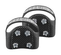 Shoe Spikes for Snow, Crampons Shoes, Stainless Steel Gripper Spike Non-Slip Ice Plates | Snow Grips with 5 Spikes Traction Reflective Climbing Crampons Ice