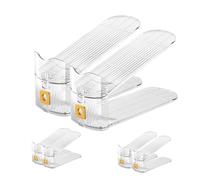 Shoe Stacker 6Pack Adjustable Slots Space Saver Rack for Cabinet Storage Holder Stand Organization