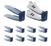 Shoe Stacker, Pack Of 10 Shoe Slots Organizer For Closet, Adjustable Double Deck Shoe Stacker, Shoe Organiser Space Saver Shoe Stacker/Shoe Holder For Home Storage