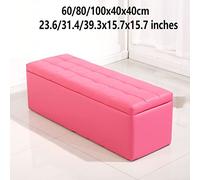 Shoe Stool,Bed Bench,sofa Stool,Leather Upholstered Storage Ottoman Bench,for Living Room Bedroom 23.6/31.4/39.3x15.7x15.7 Inch,(60/80/100x40x40 Cm)